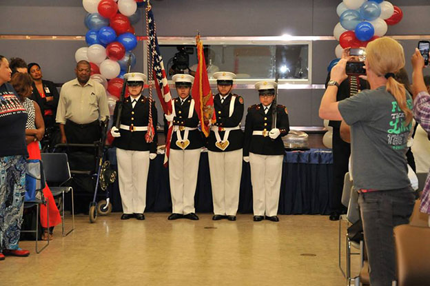 The E-STEM Academy Marine JROTC Honor Guard