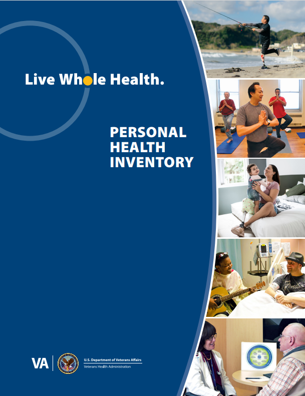 Cover page of the Personal Health Inventory Booklet.